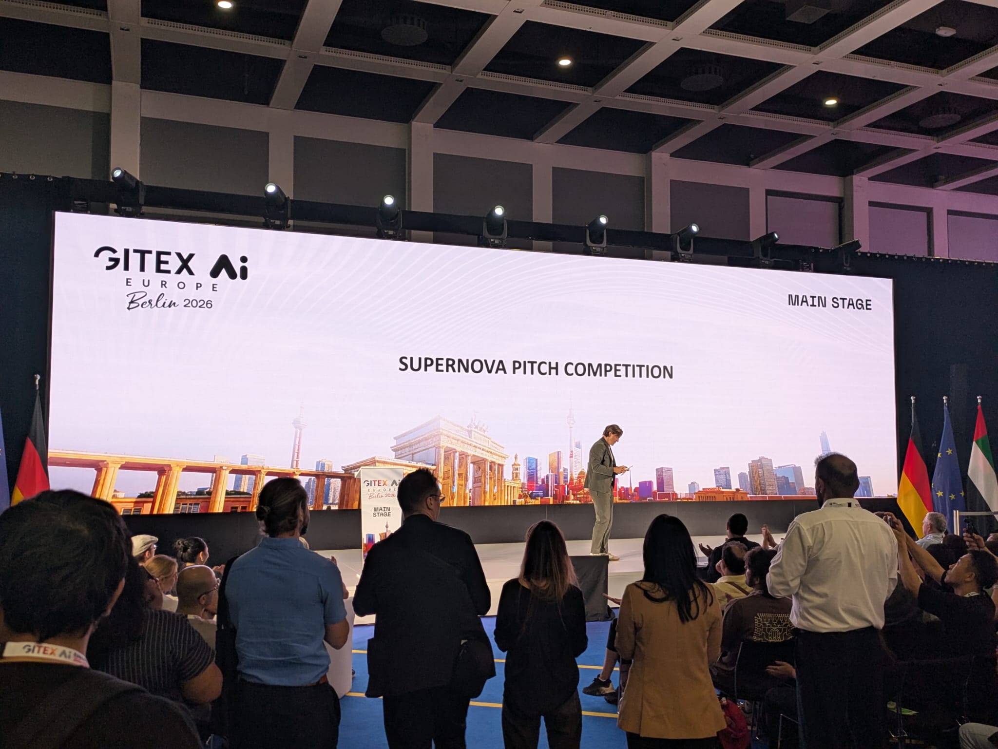 Main Stage of GITEX Europe 2026: the Supernova Pitch Competition.