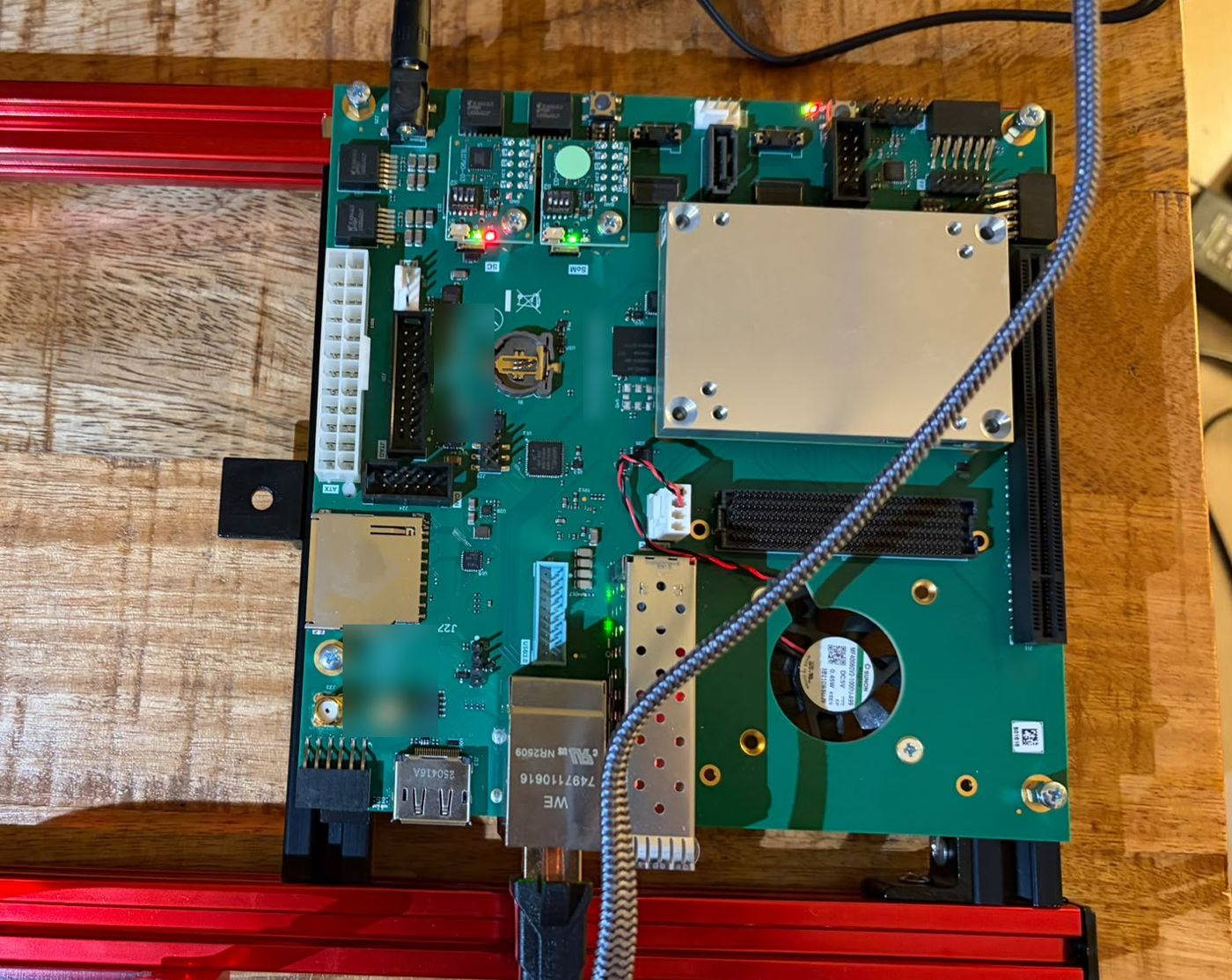 Vexon-1 on the FPGA development platform where every figure on this page was measured.